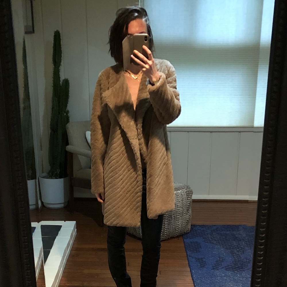 BB Dakota (Faux) Fur oversized jacket from ShopBop